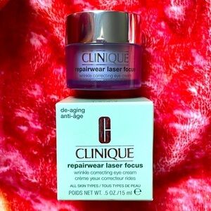 Brand New Clinique Repairwear Laser Focus Wrinkle Correcting Eye Cream